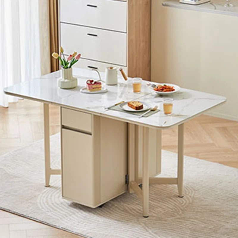 Sedentary Table Folding Dining Dinning Tables Ceramic Reception Extendable Kitchen Multifunction Home Mesa De Comedor Room Cafe