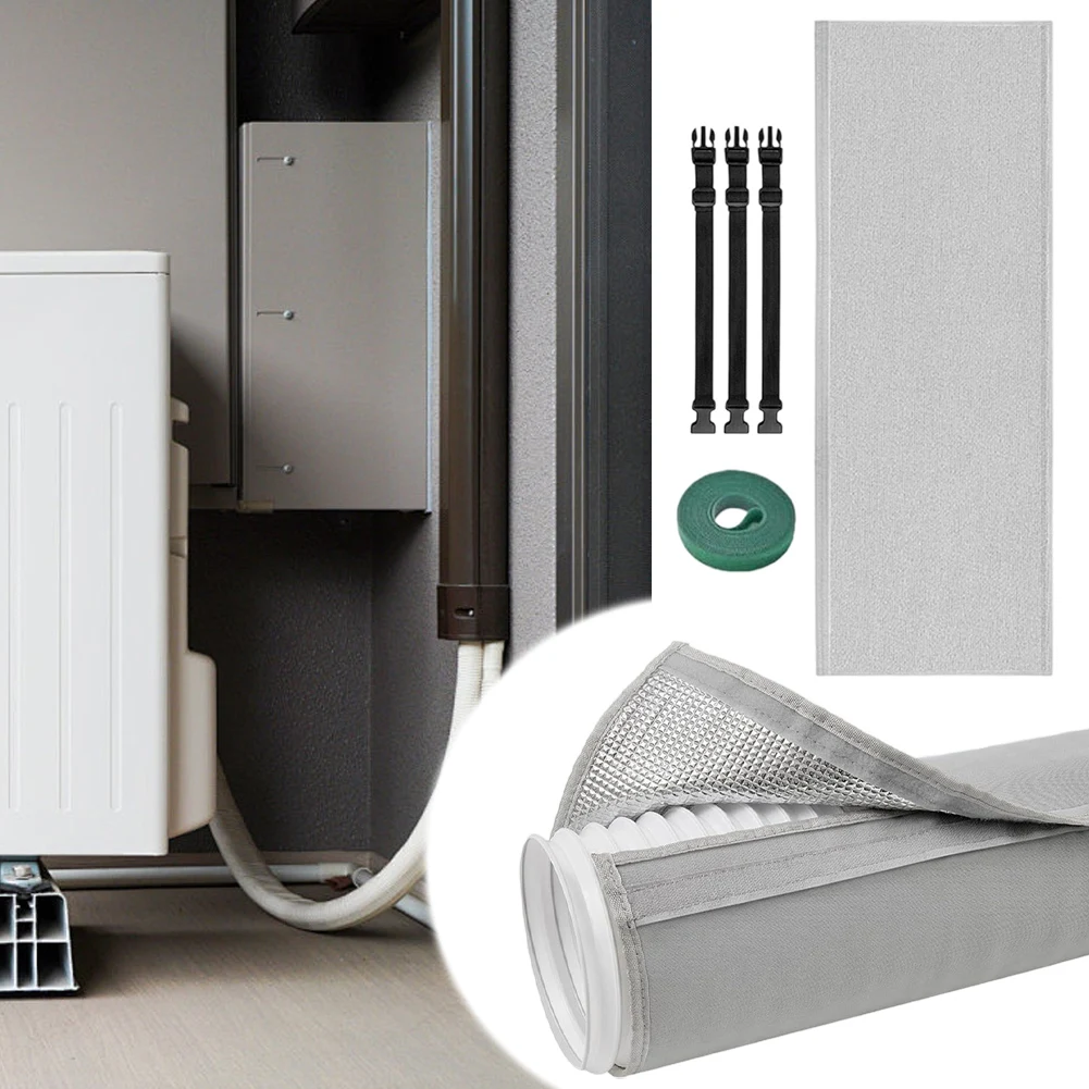 Air Conditioner Hose Cover Wrap AC Hose Duct Vent Cover Sleeve Insulated Cover Insulating Air Conditioning Hose Sleeve Cover