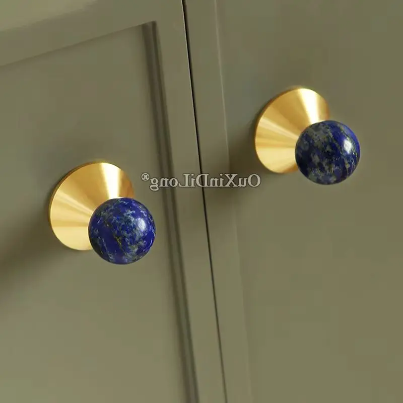 

10 шт., латунь + нефрит/мармур, кукла-солнечная мебель, ручки для выдвижных ящиков, шкаф, шкаф, комод, дверные ручки