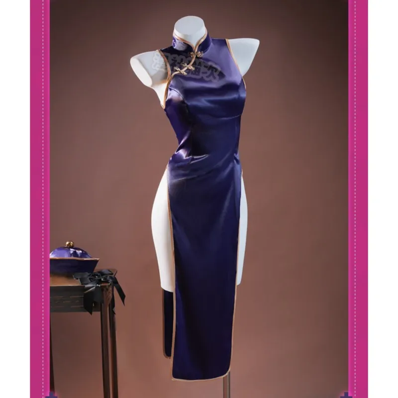 أزياء أرنب هول ميكو التأثيرية أزياء تشيباو لحفلات الهالوين مع شعر مستعار