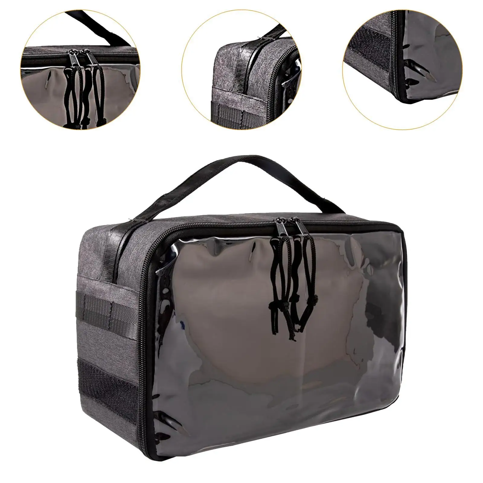 Cornhole Bean Bag Organizer Polyester Carrying Case with Transparent Pocket for Sports and Travel