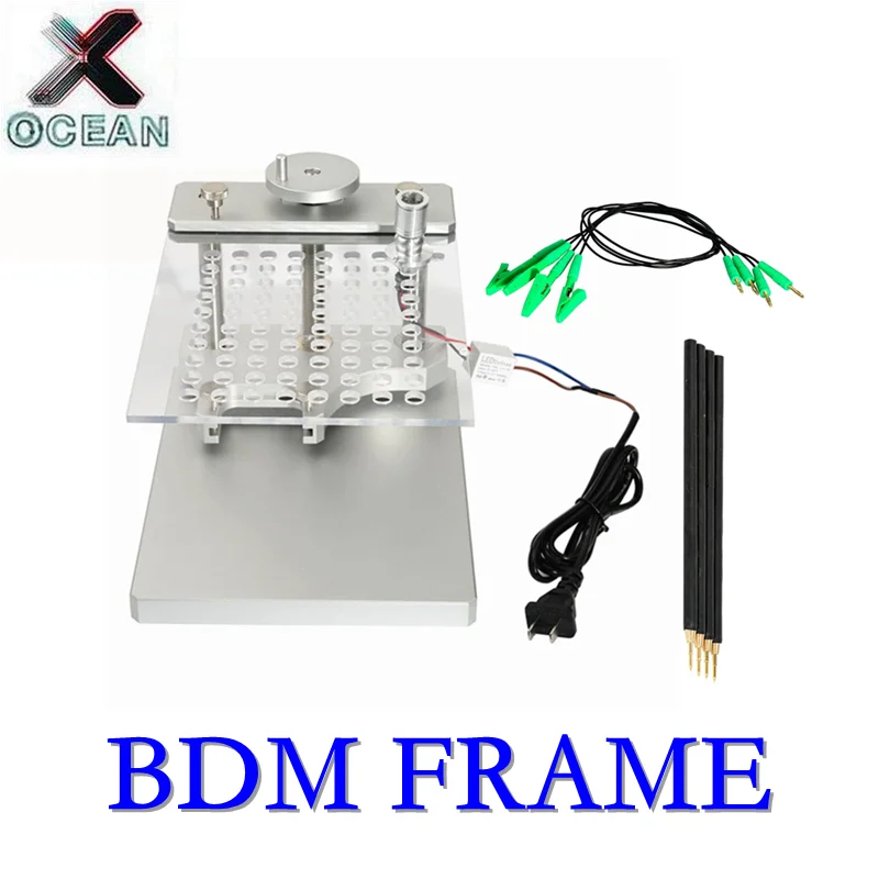 

Новейший зонд BDM FRAME BDM, алюминиевый зонд из нержавеющей стали KTAG KESS, светодиодная рамка BDM, алюминиевая рамка для инструмента KESS FGTECH