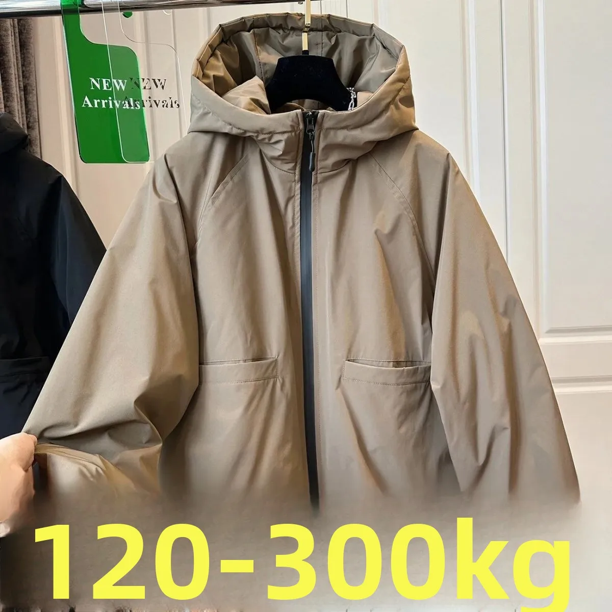 

Очень большая утепленная хлопковая куртка на 300 г/м², осенне-зимняя, новая, морозостойкая, в американском стиле