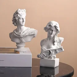 Apollo Bust Greek and Roman Mythology God of Sunlight Resin Head Bust Sculpture Figurine Home Decor