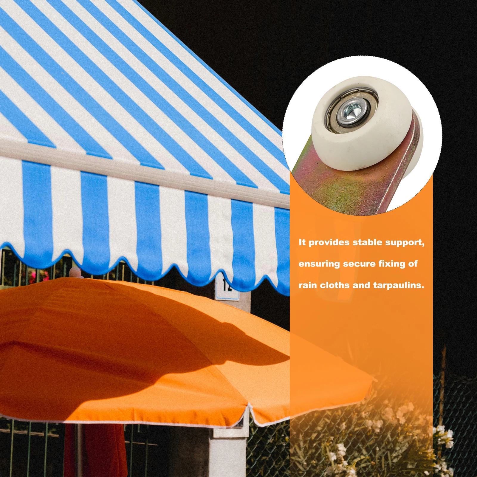 

Car Roller Hanging Wheel Parts Bearing Guide Iron Baby Curtain Side Trailer Replacement Supplies Easy Install Durable