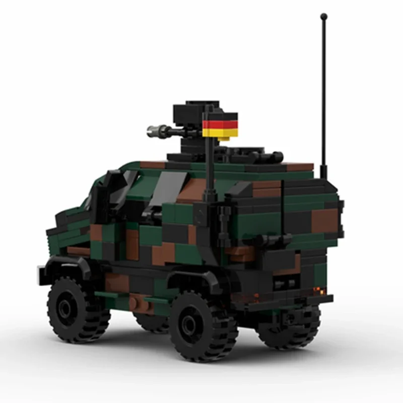 Moc Building Bricks Military Model German Army Armored Car Technology Modular Blocks Gifts Toys For Children DIY Sets Assembly