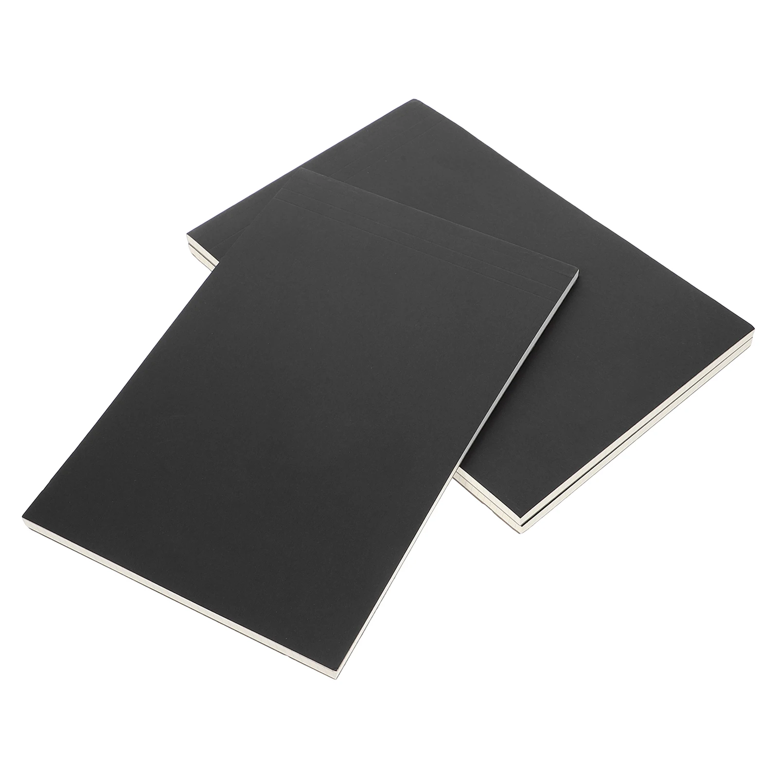 

3 Books Thicken Thickened Blank Grid Notebook Travel Notepad for Paper Tearable