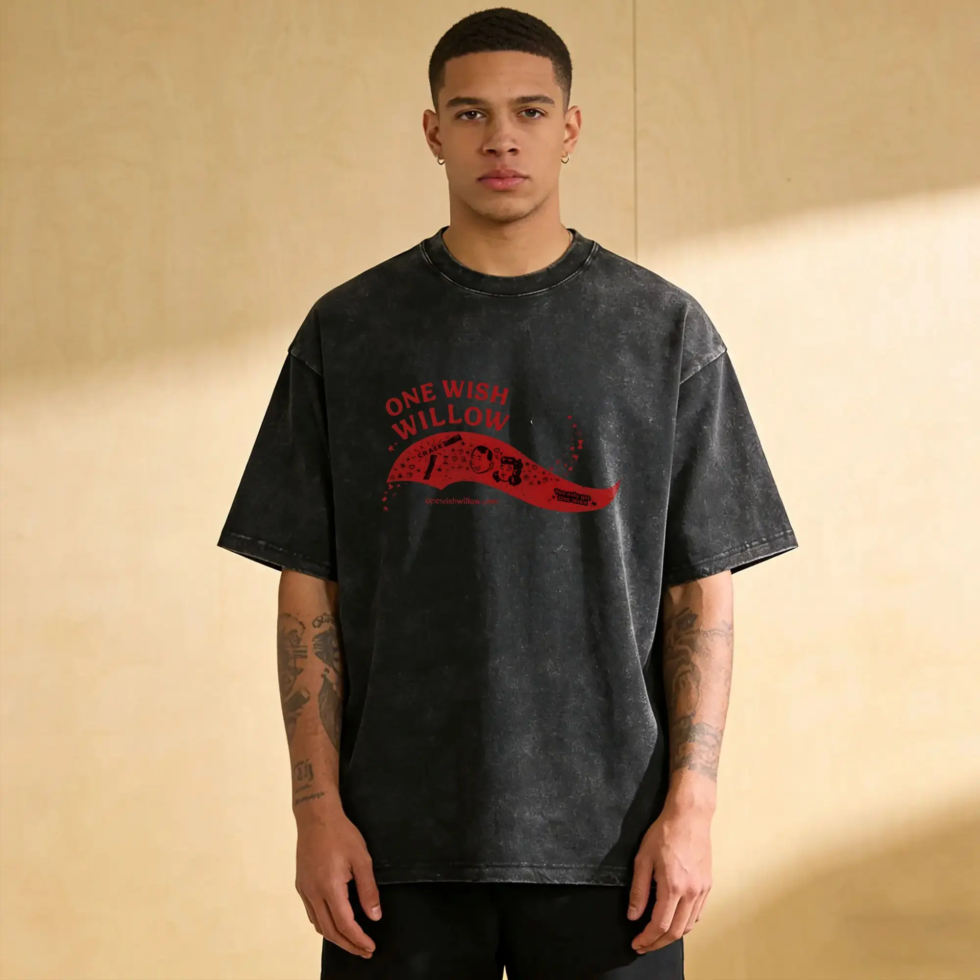 T-Shirt O-Obsession Movie One Wish Willow, T-shirt amusant Y2K pour la plage, T-shirt tendance en coton pour homme, hauts personnalisés à manches courtes