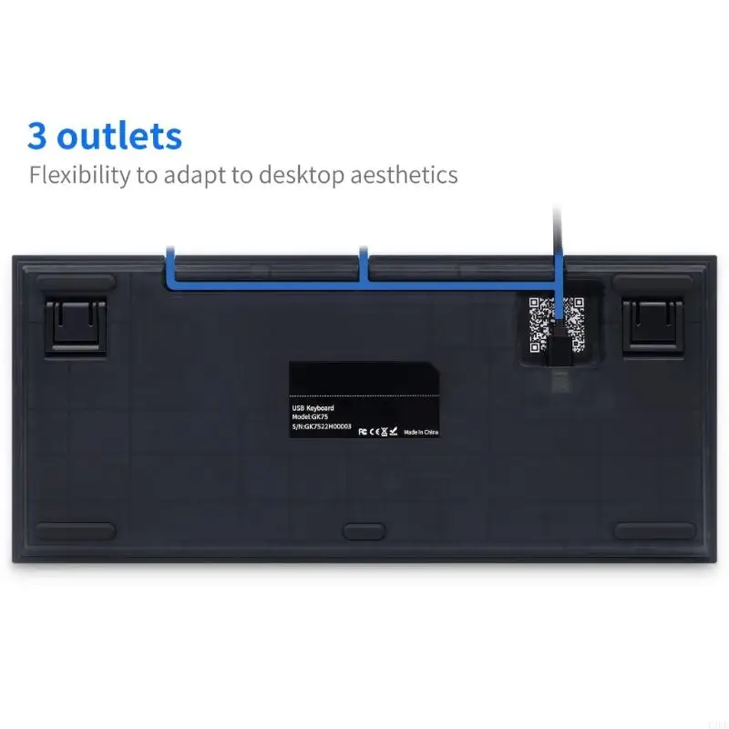 T3EE GK75 USB RGB Gaming Bàn phím Gasket giống như GASKET