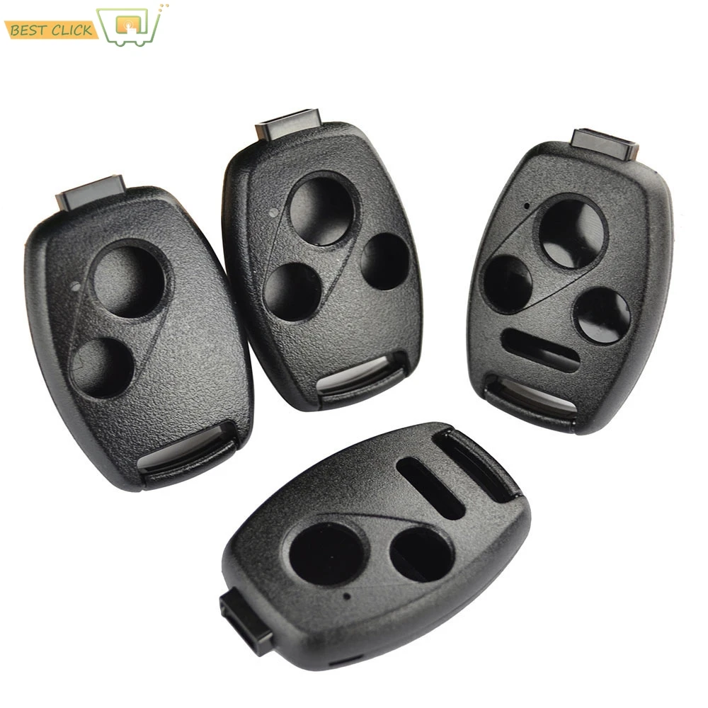 2/3/4 Buttons Car Key Case Shell Remote For Honda Accord CRV HRV Pilot Fit Odyssey Ridgeline Civic 2003 2007 2008 2009 2010 2011