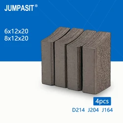 Jumpasit-cepillos de carbono para Motor eléctrico, 10 piezas, 6x12x20, 8x12x20, J204, J164, D214, soporte de anillo deslizante