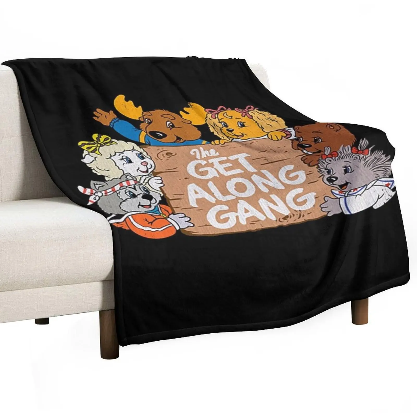 Vintage Get Along Gang Throw Blanket Sofa Quilt Decoratives Luxury Thicken Summer Blankets