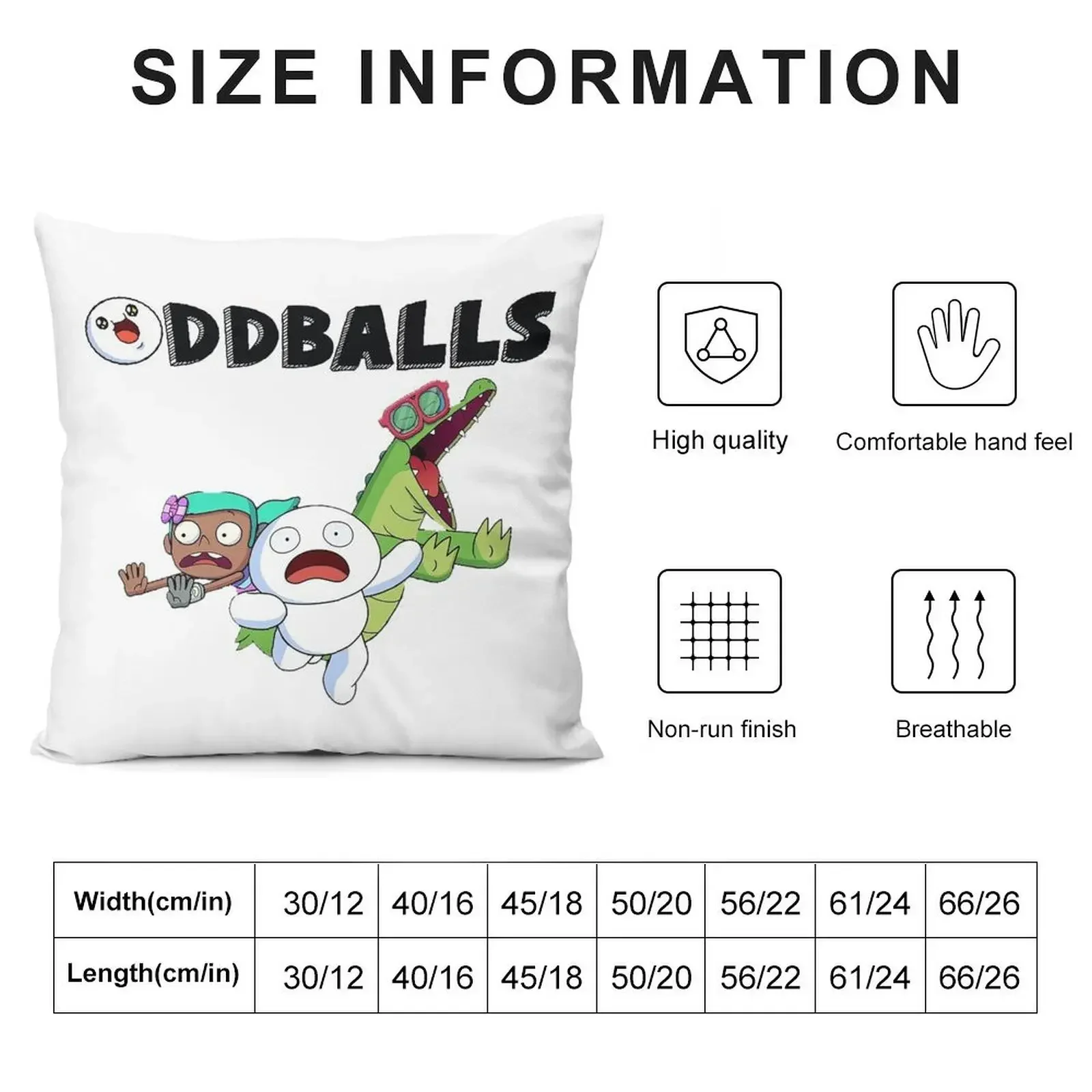 Oddballs 2022, oddbals, odbals Throw Pillow Decorative Cushion Cover Embroidered Cushion Cover pillow