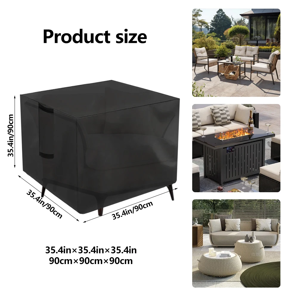 Outdoor Cover for Garden & Patio Furniture Rain and Snow Chair Pet Cage Cover Sofa Table Chair AC ventilation Dust BBQ Cover