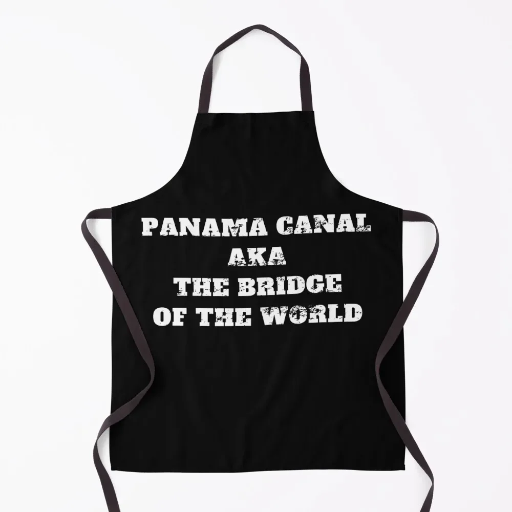 

Panama canal the bridge of the world Retro Vintage Apron Kitchen Women Customizable Apron