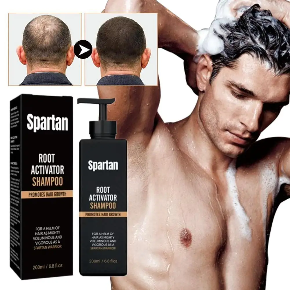

Spartan Root Activator Men's Shampoo 200ml Deeply Nourishes Hair Roots Reducing Breakage And Hair Loss Promote Hair Growth