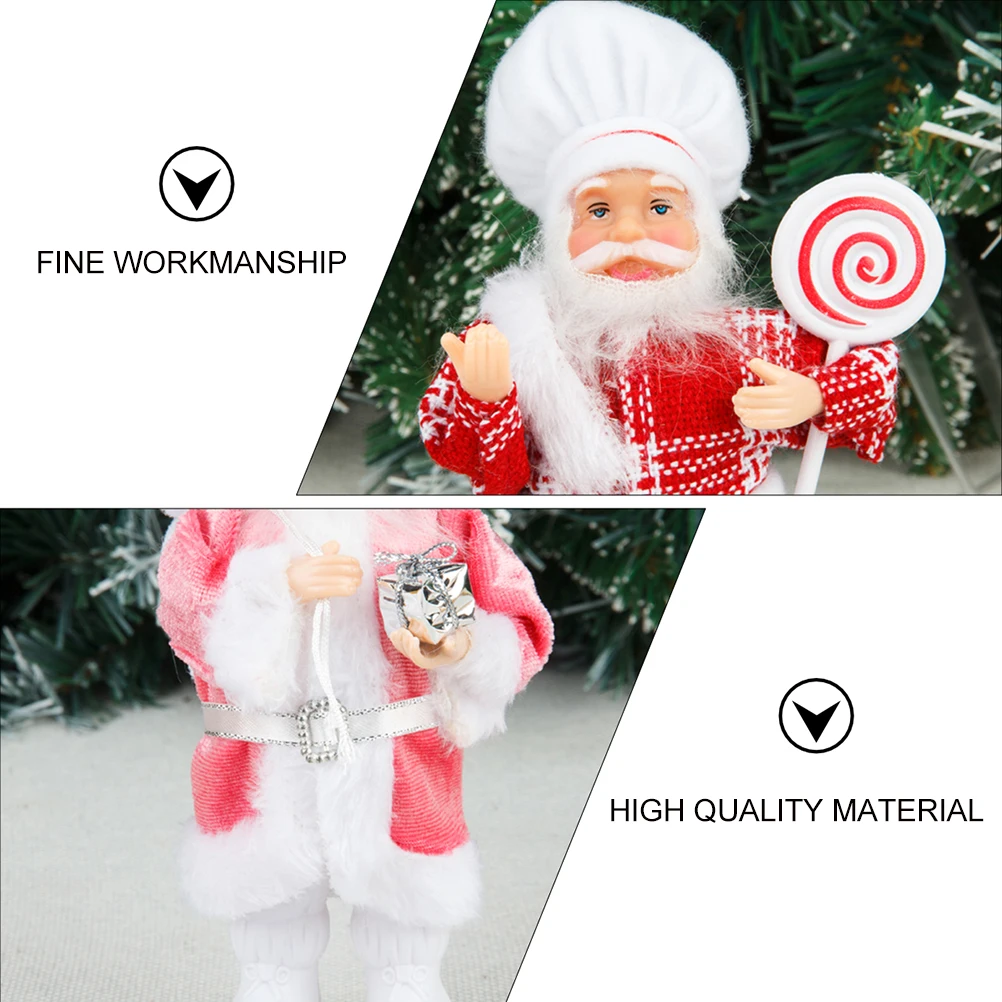 

2pcs Santa Claus Christmas Tree Decorations Party Supplies Ornament Gift Festive Home Decoration Lightweight