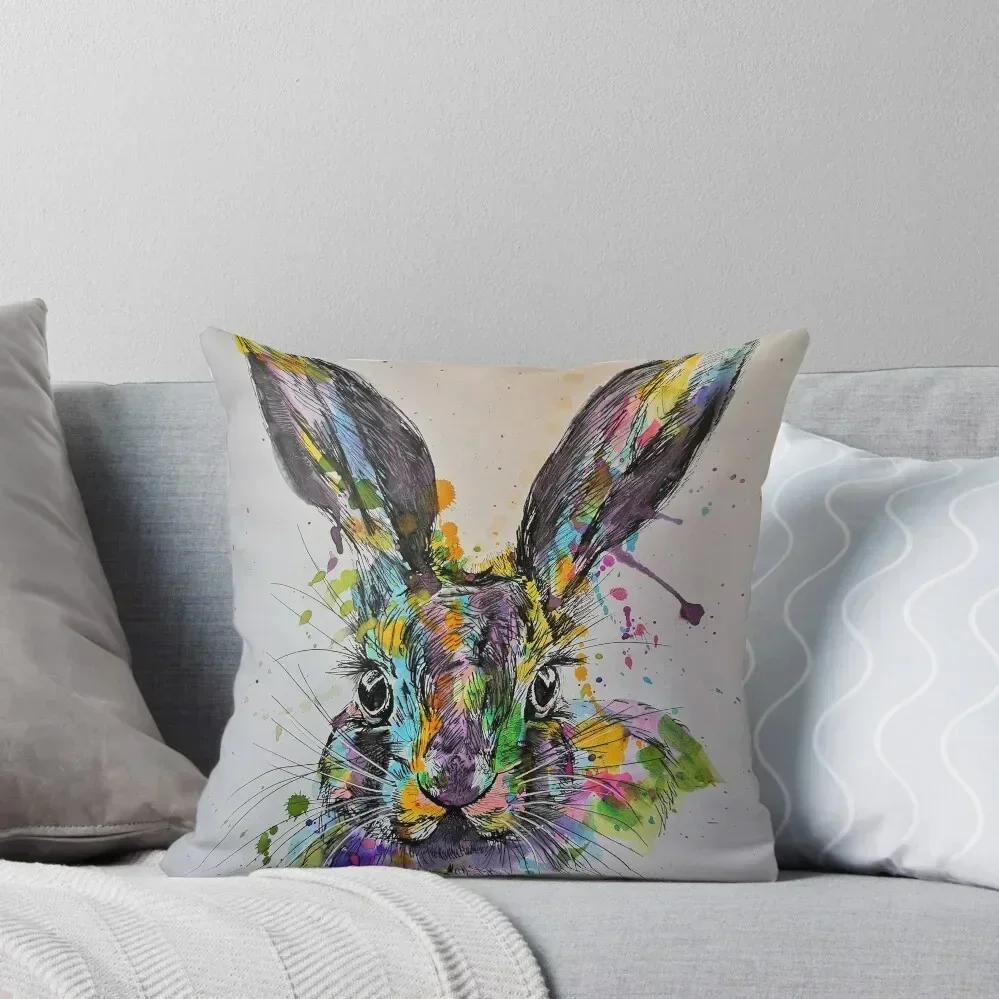 Hare colour Throw Pillow Christmas Throw Pillows Covers Pillow Cover Decorative Sofa Cushion Cusions Cover pillow