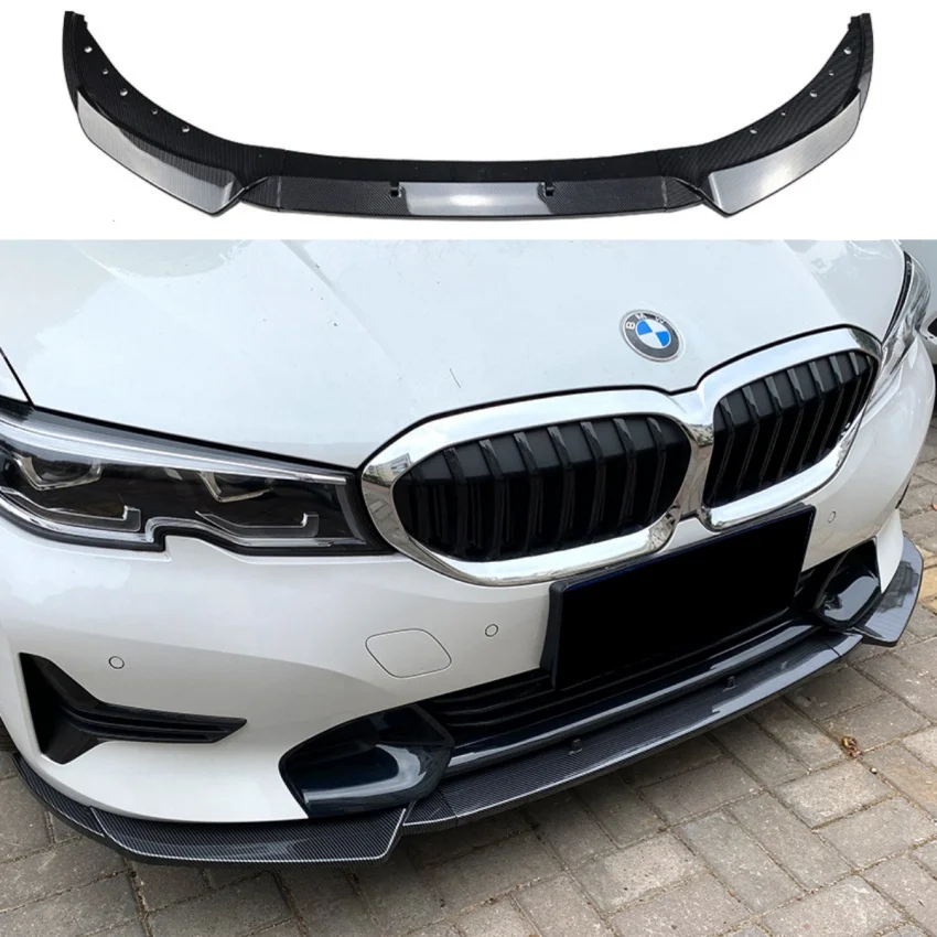 

Car Front Bumper Lip Spoiler Blade Diffuser Protection Plate Exterior Decoration For BMW 3 Series G20 G21 320i 325i 2019-2022
