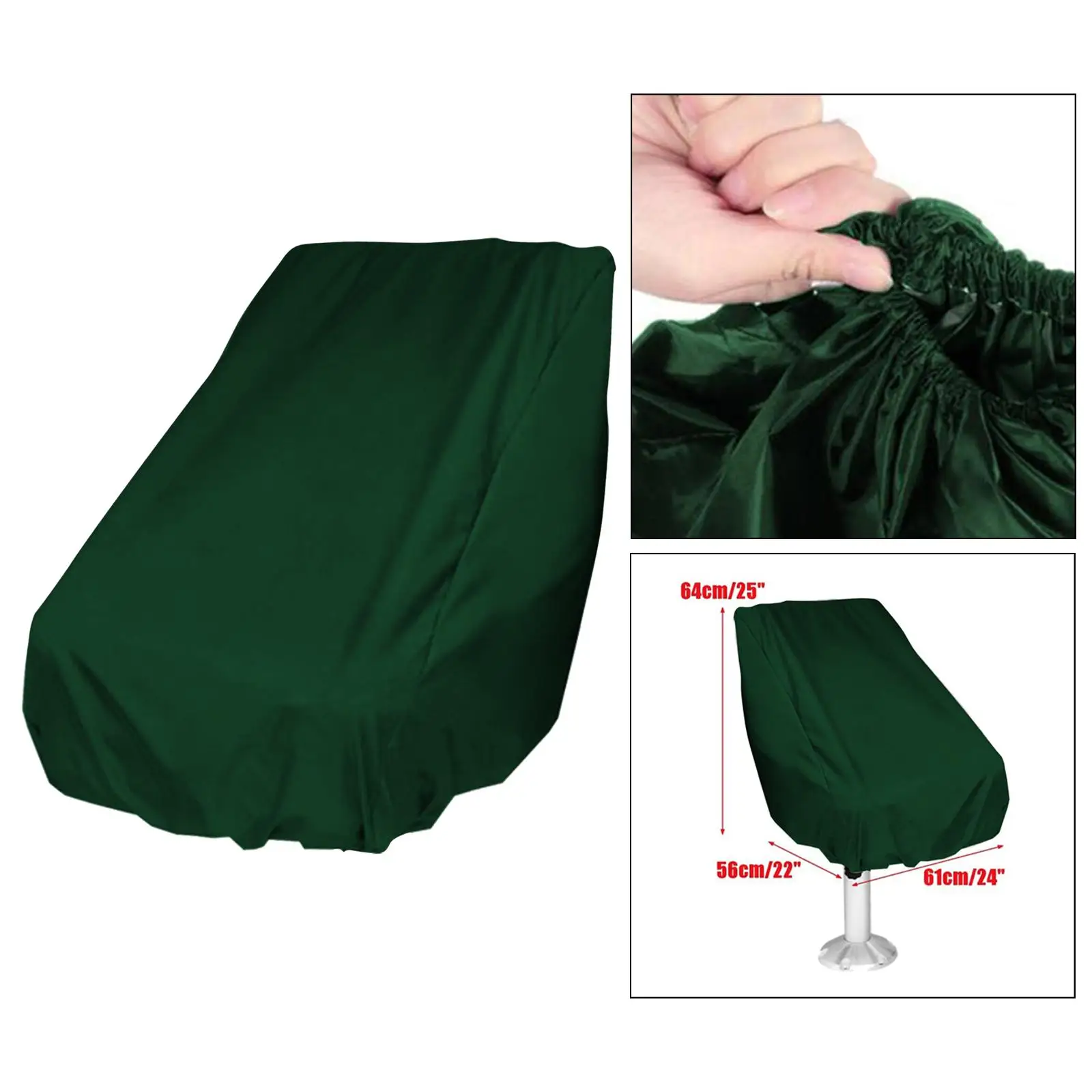 Durable Oxford Boat Seat Cover Weatherproof Marine Seat Protection Elastic Fastening Outdoor Chair Cover for Captain Yacht