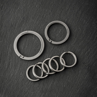 Real TC4 Titanium Alloy Key Ring EDC Keychain Rope Drop Hanging Buckle Men Women High-Quality Car Key Chain Connection Carbine