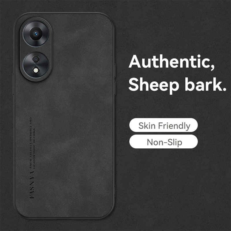 

Luxury Skin Friendly Leather Phone Case For oppo A98 A97 A96 A94 A79 A78 A77 A74 A58 A57 A54 A60 A76 Ultra-thin Silicone Cover