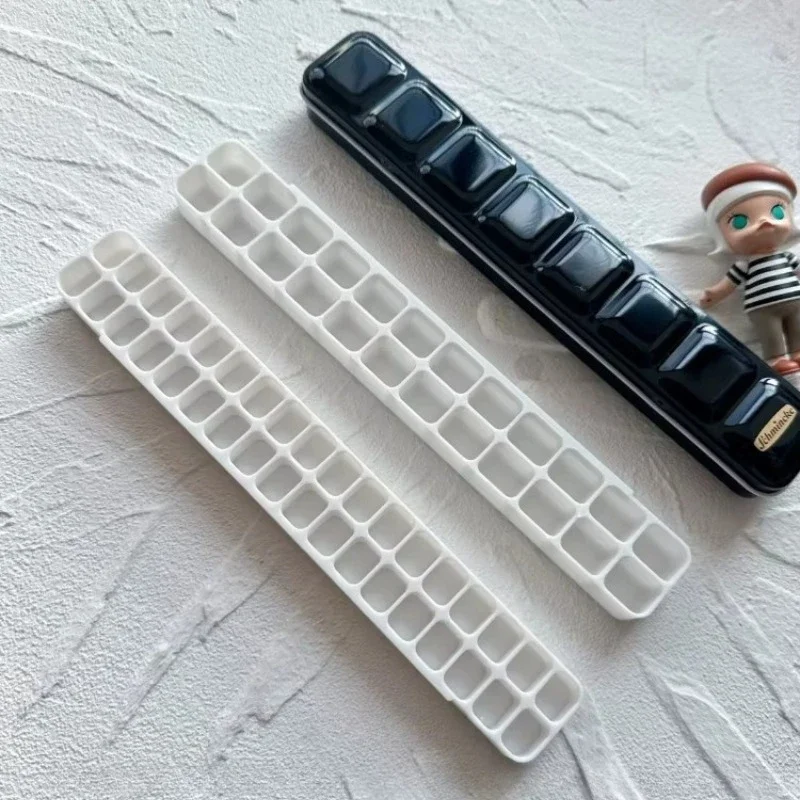 Long Style Custom Watercolor Insert 24/36 Grids Paint Subpackage Empty Tray Portable Pigment for Artist Painting Art Supplies