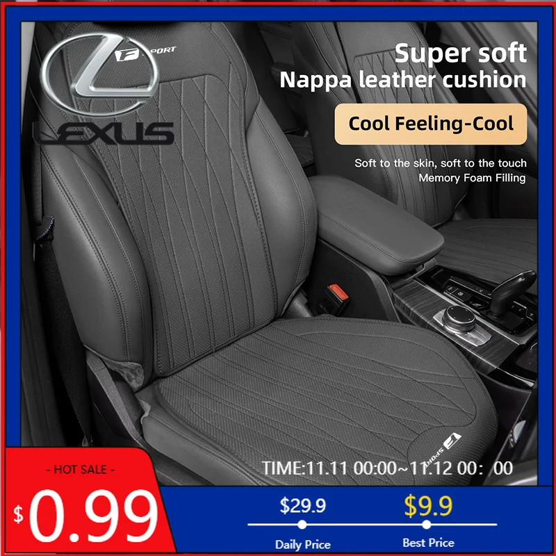 

Car Sticker Car Seat Cushion Breathable Portable Car Seat Cover Pad For Lexus UX250h F Sport IS300h NX300h RX400h UX LS NX RX GX