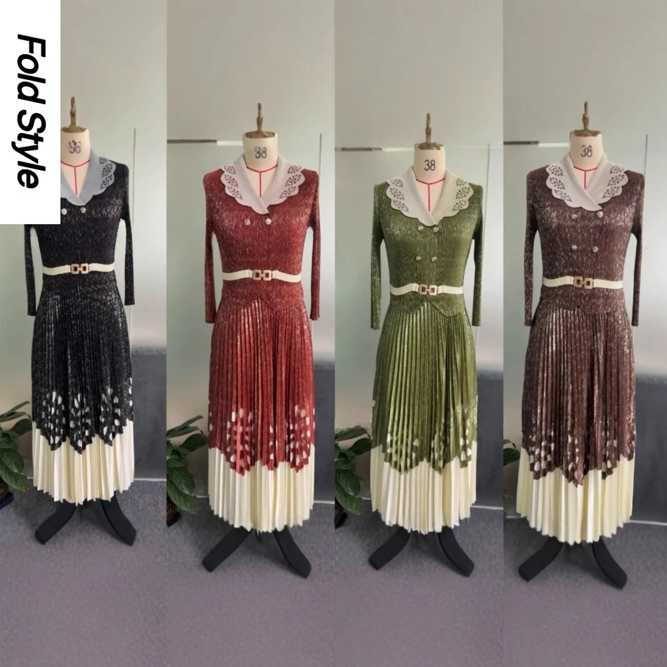 miyake-robe-ample-plissee-impression-design-sens-elegant-a-manches-longues-taille-robe-pour-femme-2025-nouveaux-vetements