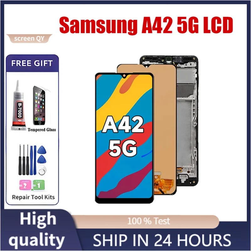 Tested For AMOLED For Samsung A42 5G LCD display A426B lcd with Touch Screen Digitizer Assembly For Samsung A426 LCD