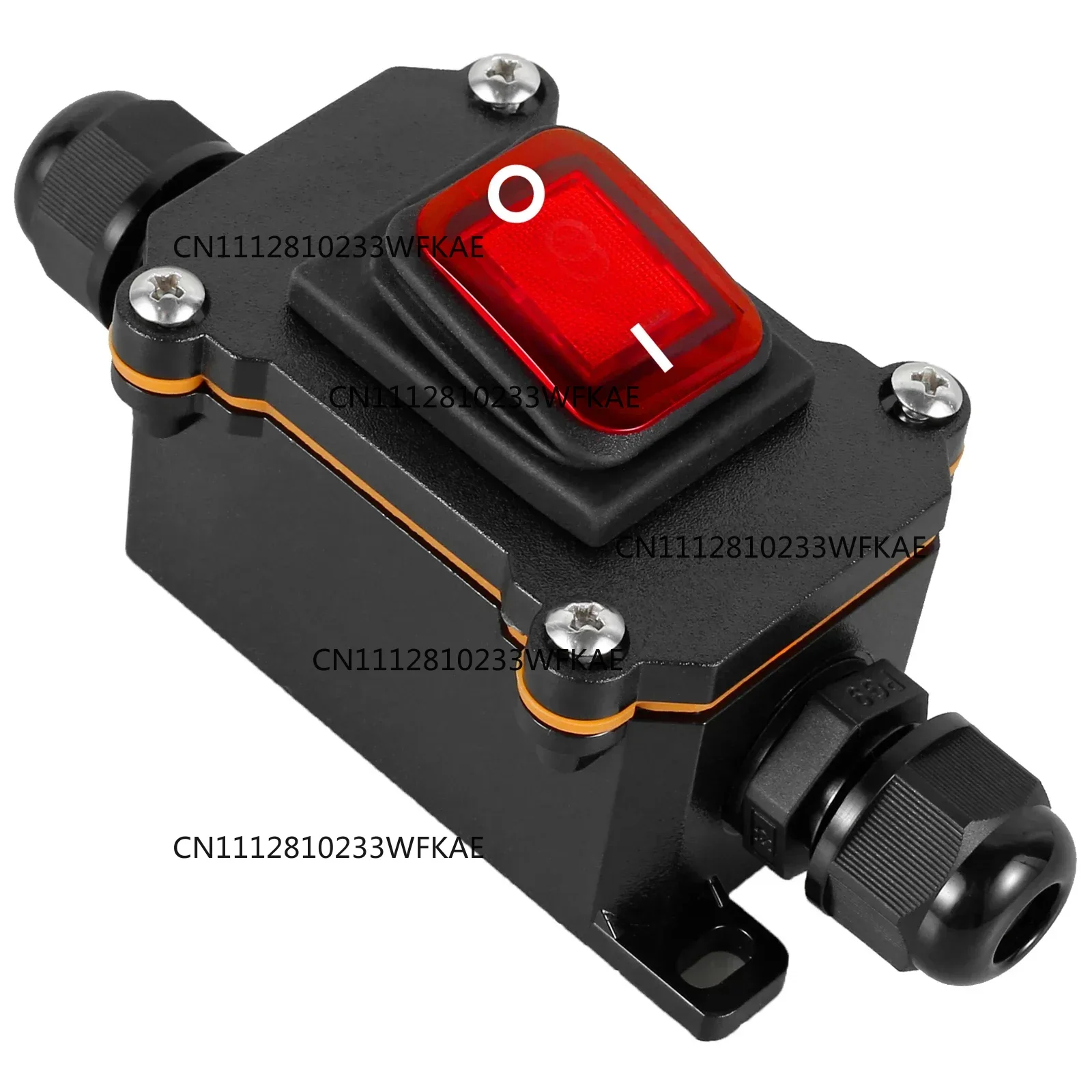 30A 220V Heavy Duty Inline Cord Switch IP65 Waterproof Power Cord Toggle Switch Button Rain Proof Outside Duty Device Switch