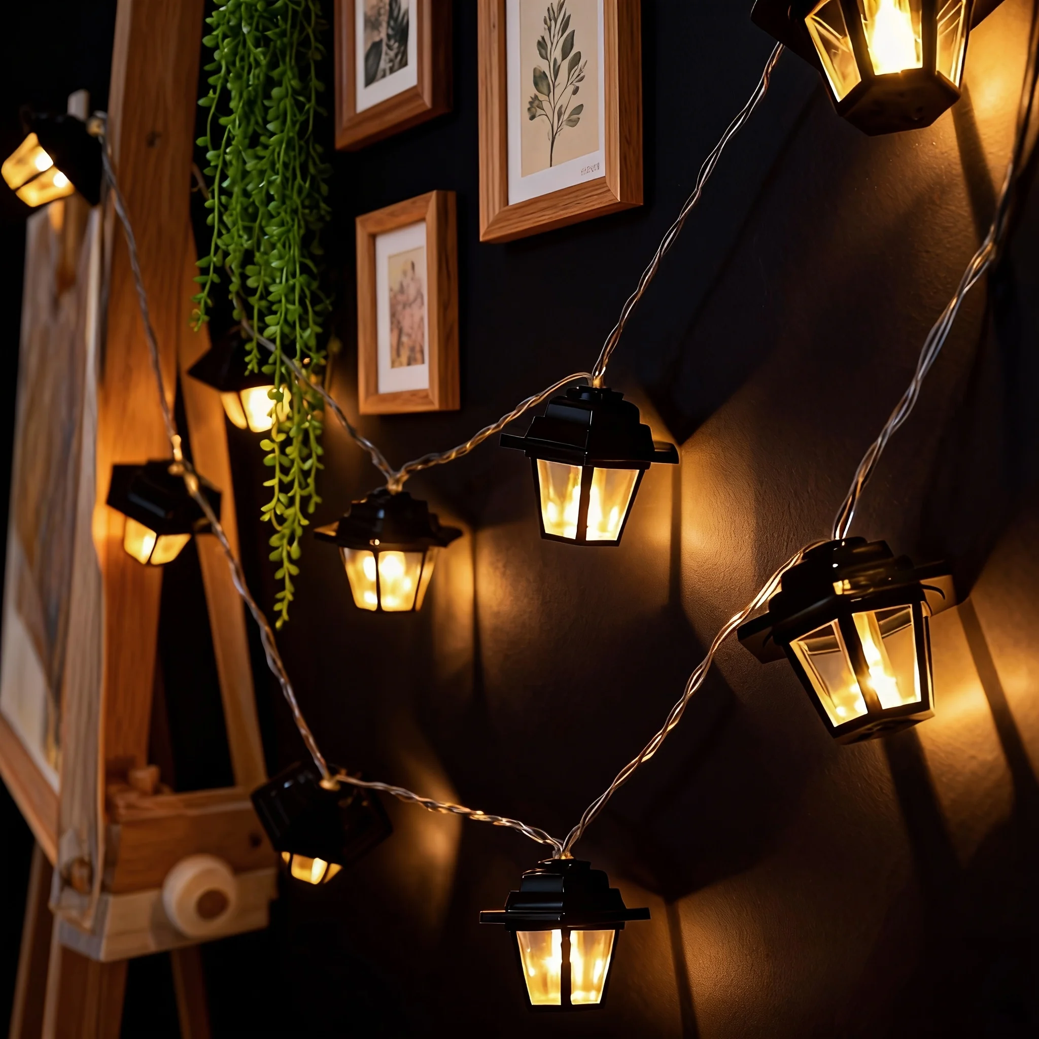 LED Palace String Lights, Retro Design, Battery‑Powered (Batteries Not Included), Perfect for Lawn, Garden, and Party Ambiance