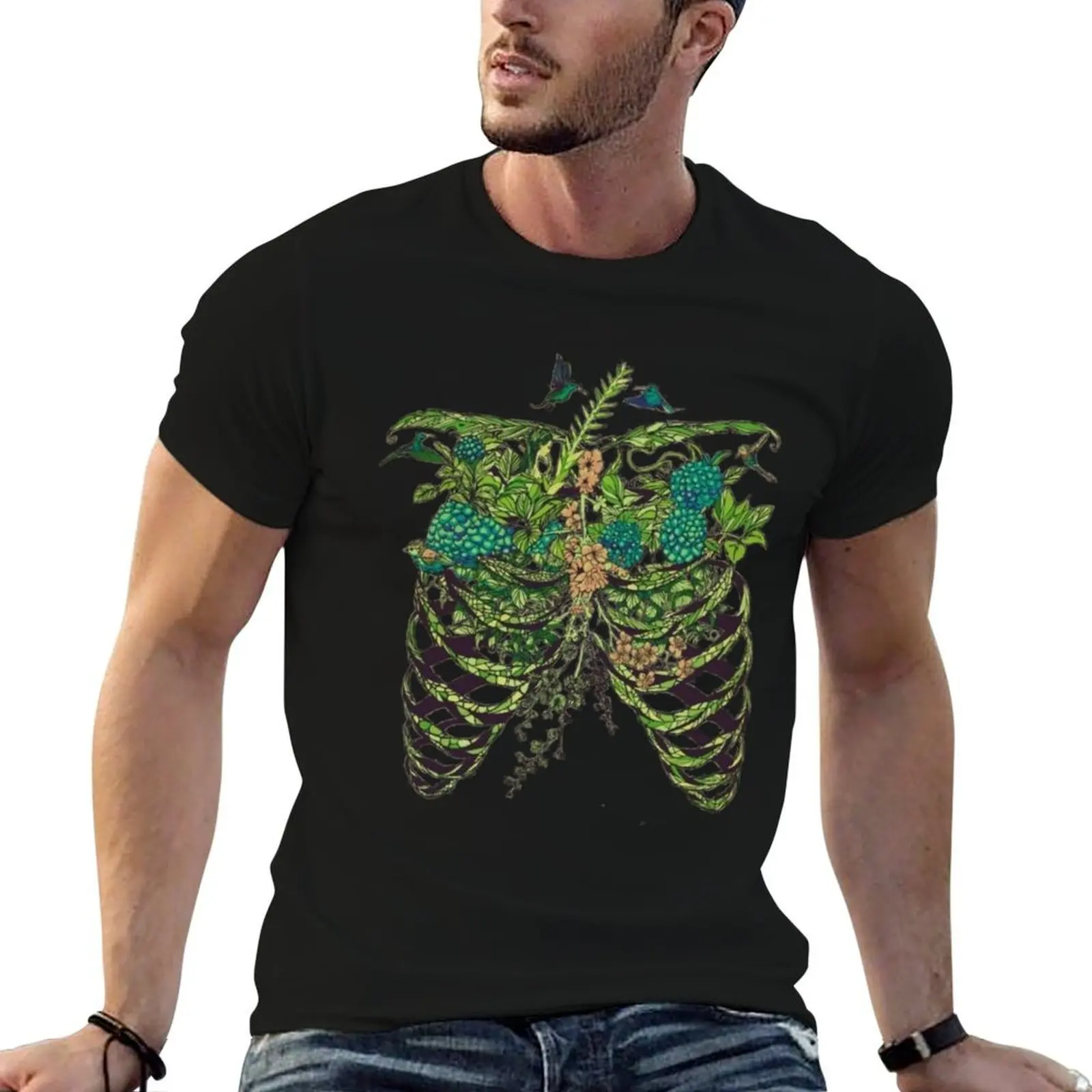 

Nature Rib Cage T-Shirt man t shirt graphic man t shirts high quality luxury brand t shirts for man graphic tees T-shirt