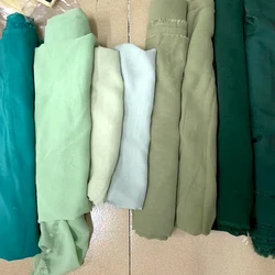 Green Chiffon Fabric Drape High Density Georgette Polyester For Summer Skirt Lining, Shirt, Pants, Dress ,Handmade DIY Clothing