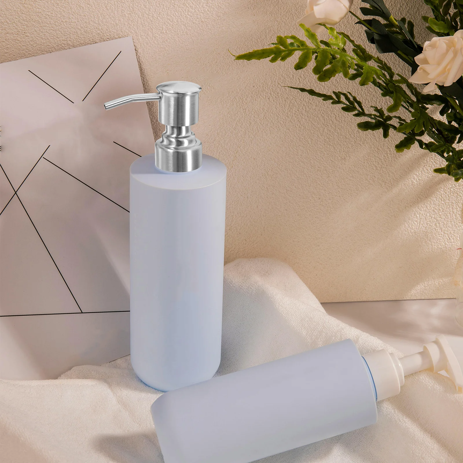 

1Pcs Liquid Dispensers Pump Replacement Stainless Steel Suitable for Bathroom Kitchen Use Corrosion Resistant for Soap Lotion