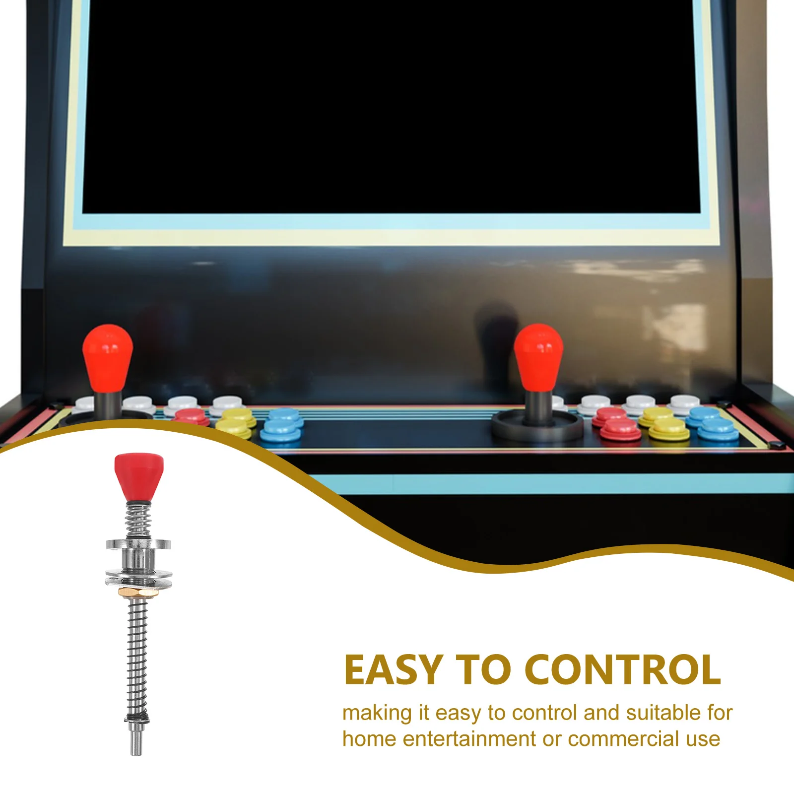 Precyzyjny mechanizm sprężynowy ze stopu, zapewniający realistyczne wrażenia, część zamienna do dźwigni automatów pinball, do użytku w domowych automatach arcade.