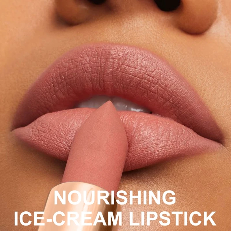 6 色ヌードベルベット口紅防水長期的な保湿唇スティック色褪せないセクシーなマット口紅リップグロス女性メイク