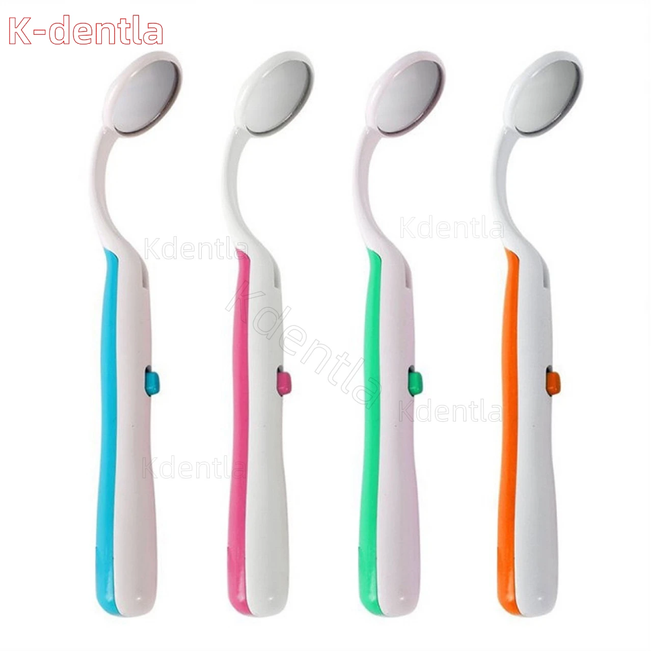 20pcs Portable Reusable Dental Led Light Mouth Mirror Dentist Oral Checking Anti Fog Bright Tooth Care Hygiene Clean Instrument