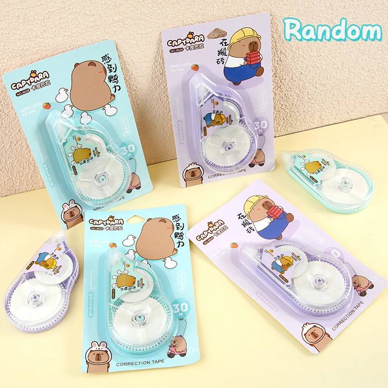 

Cute Cartoon Capybara Correction Tape Portable Creative Large Capacity Correction Tape Student Stationery School Supplies Gifts