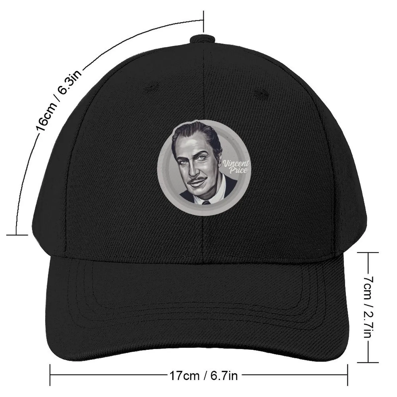 Vincent Price Baseball Cap |-F-| Hat Man For The Sun Women Men's