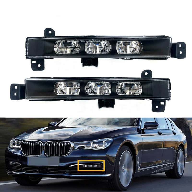 

Front Bumper LED Fog Lamp Driving Lamp For BMW G11 G12 740i 750i xDrive 2015-2017 Daytime Running Light 63177342953 63177342954