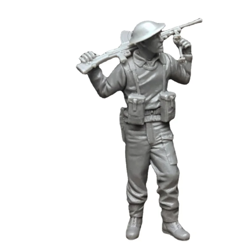 1/35 Scale Resin Figure Assembly Model II British Army Gunner Soldier Scene Layout GK Mini Unassembled and Unpainted DIY Toys