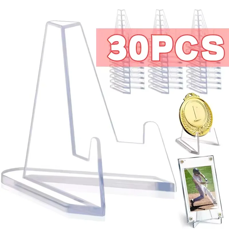 

Transparent Acrylic Coin Display Stand Holders Small Easel Rack Card Commemorative Challenge Coin Capsule Holder Support