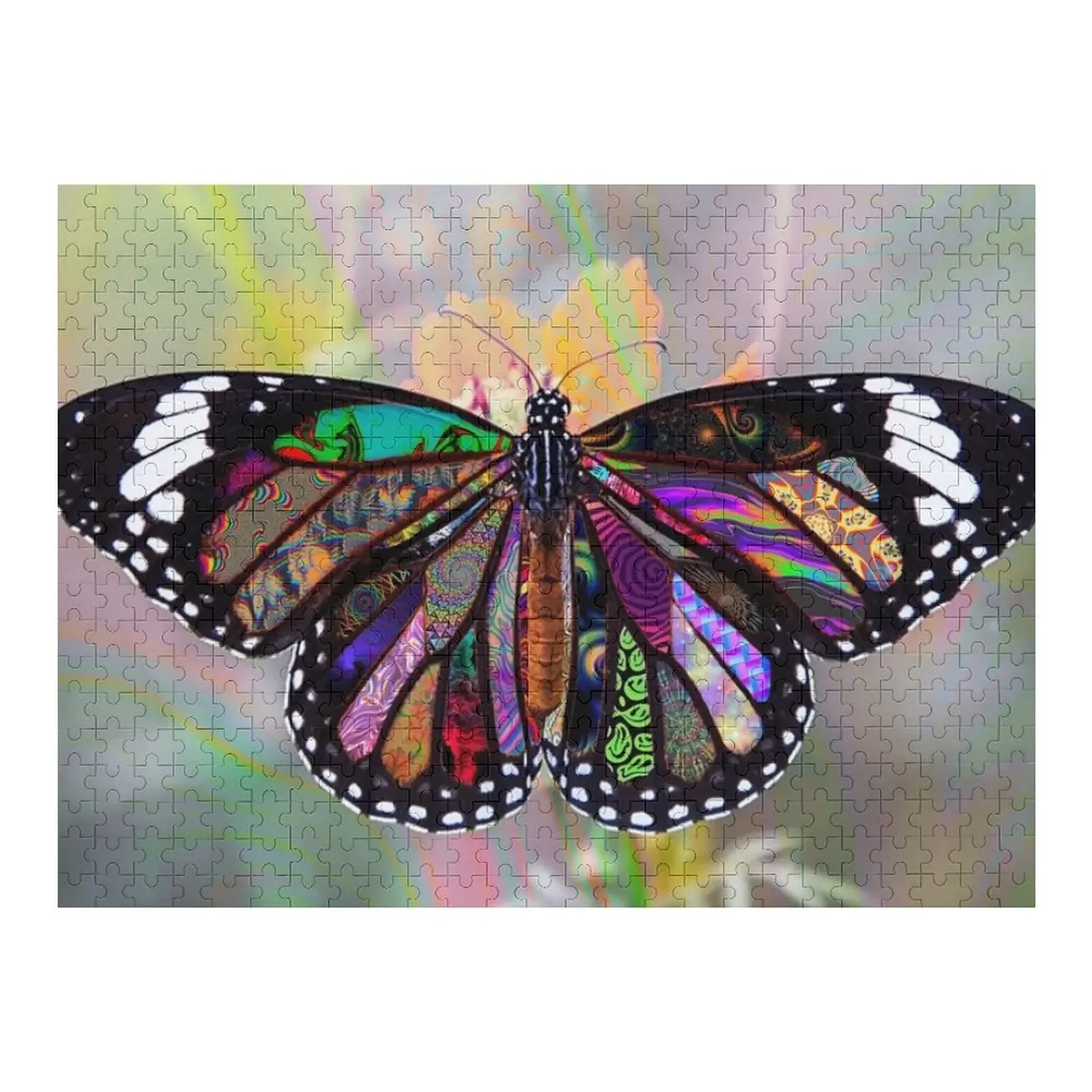 

Follow A Butterfly To The Trippy Dimension Jigsaw Puzzle Jigsaw Custom Christmas Toys Customs With Photo Puzzle