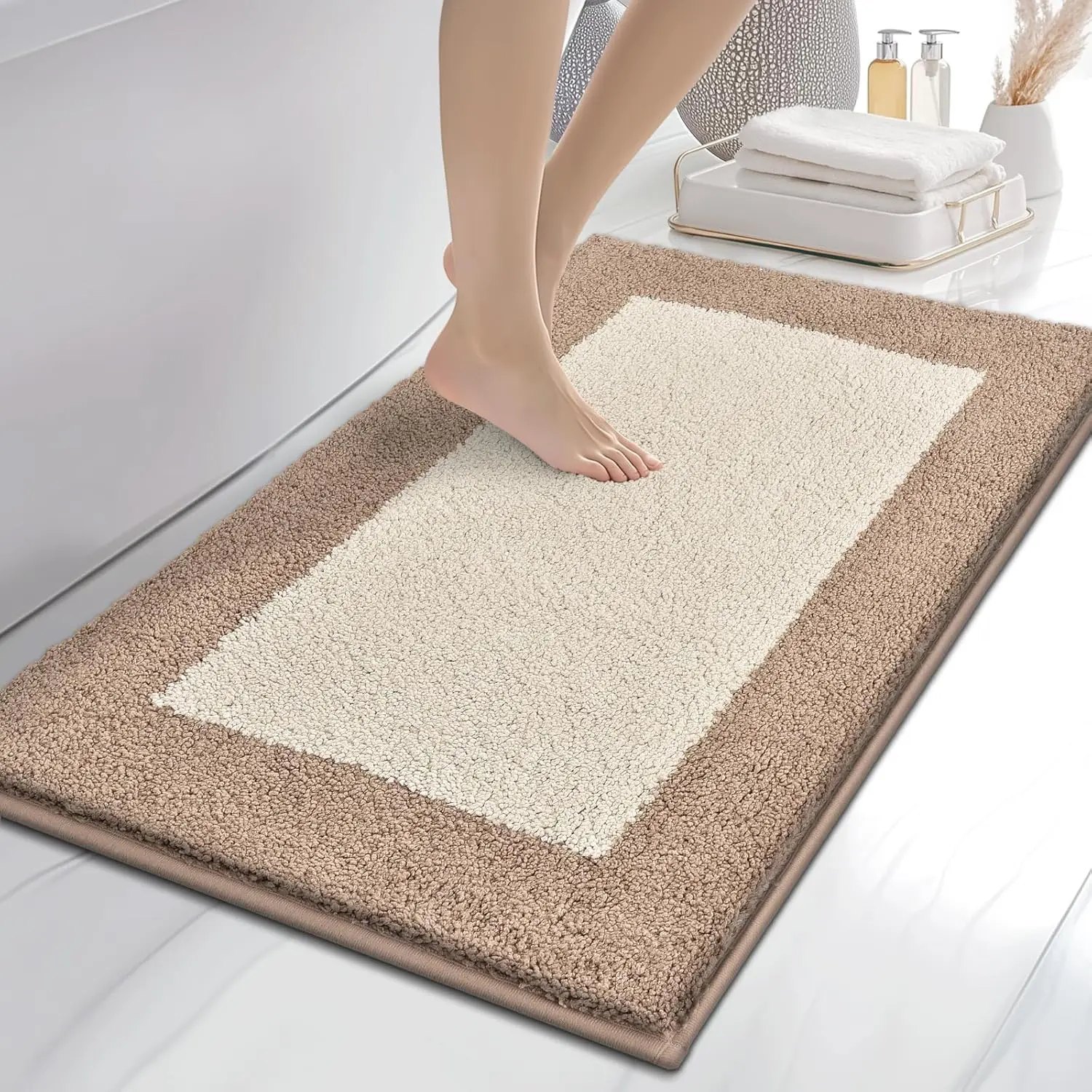 

Bathroom Rugs 24" x 36", Non-Slip Extra Soft Absorbent Bath Rugs, Machine Washable Quick Dry Bath Mats for Bathroom Flo