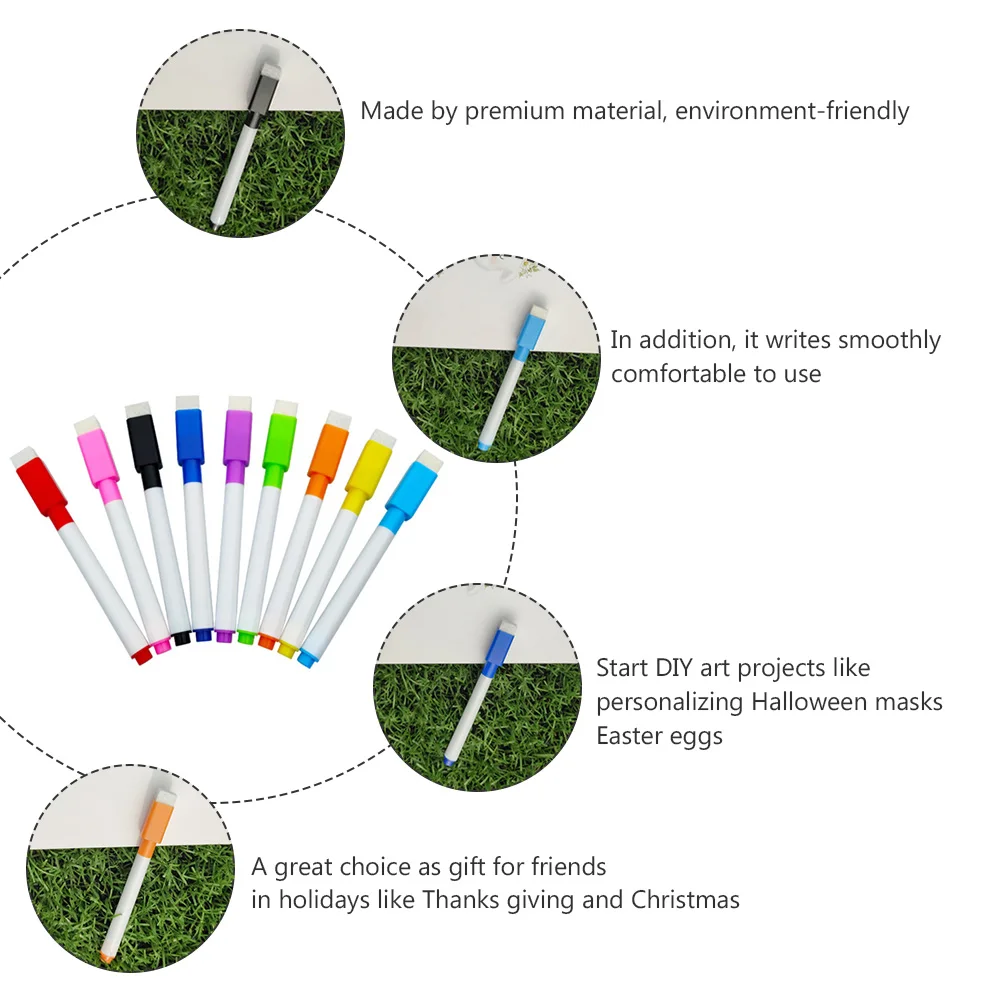 

45 Pcs Colored Ink Markers Premium Material Environment Friendly Non Toxic Waterproof Smooth Writing Ideal for Glass