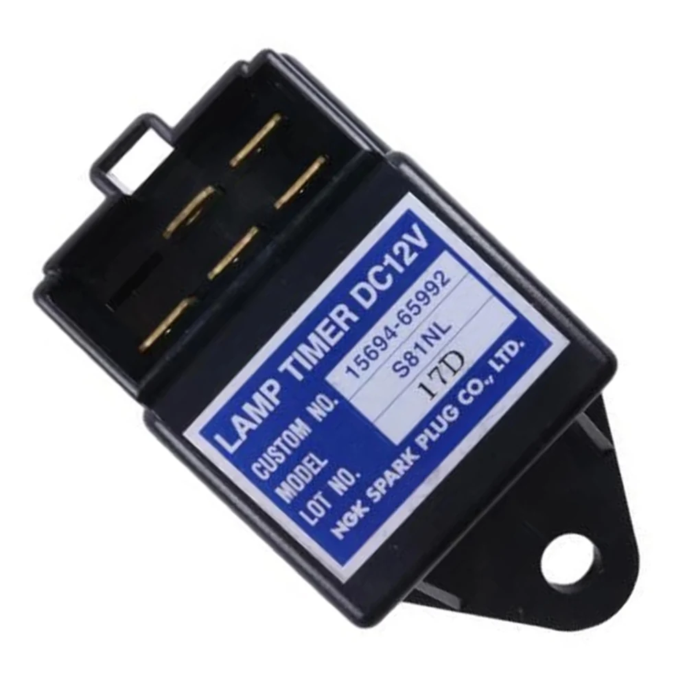 12V Glow S81NL Lamp Timer Relay for Kubota Engine Models V3600 V3300 V2203 D1105 with Threaded Interface Design