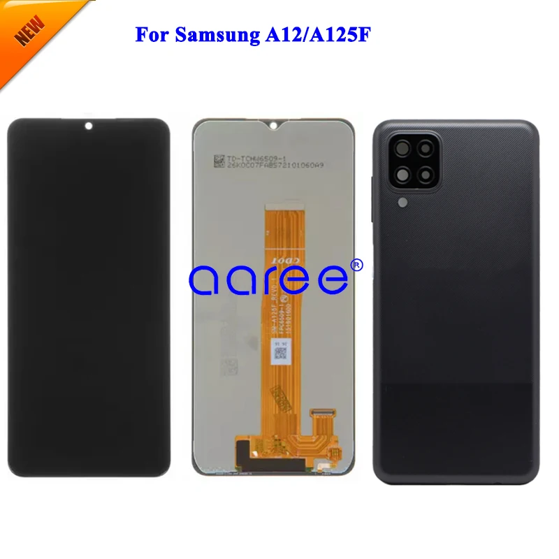 LCD Screen For Samsung A12 LCD For Samsung  A12 A125F  LCD Screen Touch Digitizer Assembly + Back Cover Housing