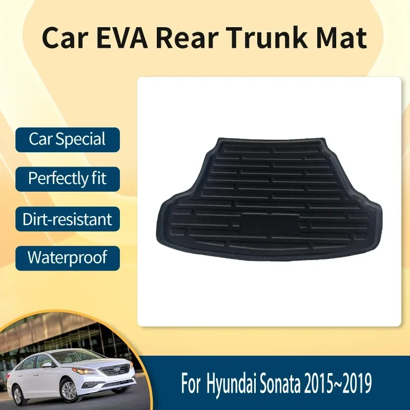 

Car EVA Rear Trunk Mat For Hyundai Sonata LF 7 2015 2016 2017~2019 Anti-dirty Trunk Storage Pads Boot Cover Rug Auto Accessories