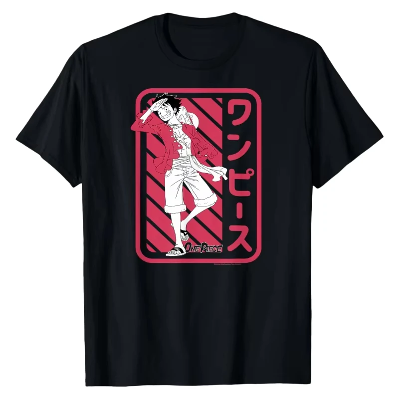 Monkey D. Luffy Anime One Piece Printed T-shirt Men's and Women's T-shirt Men's Top Sports T-shirt 2026 Summer New Tee